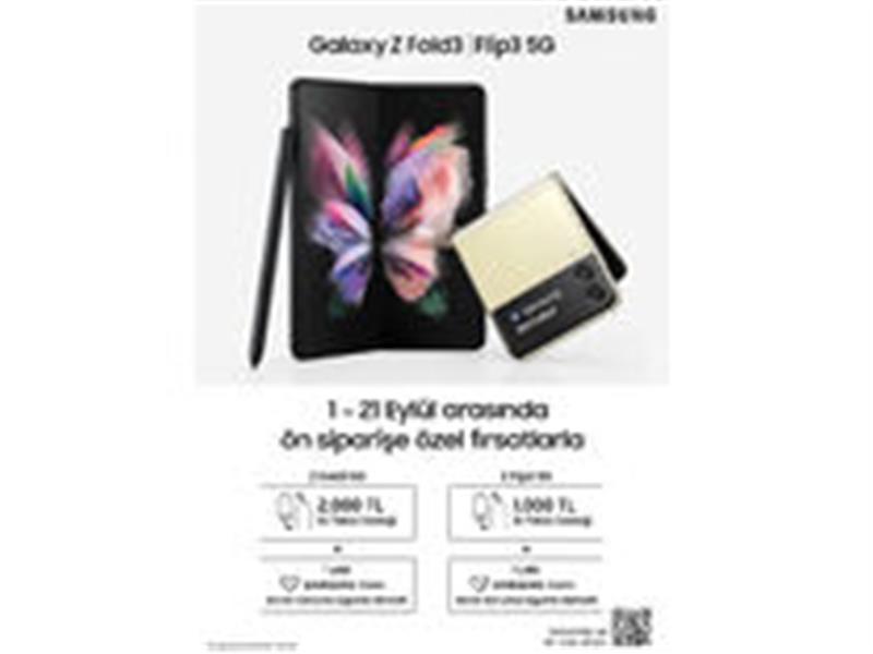 Merakla beklenen yeni katlanabilir Galaxy Z Fold3 ve Z Flip3 için ön satışlar başladı!