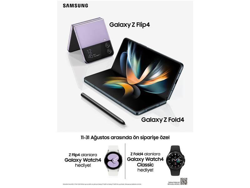 Samsung’dan yeni Galaxy Z Flip4 ve Z Fold4 için kaçırılmayacak ön sipariş kampanyası!