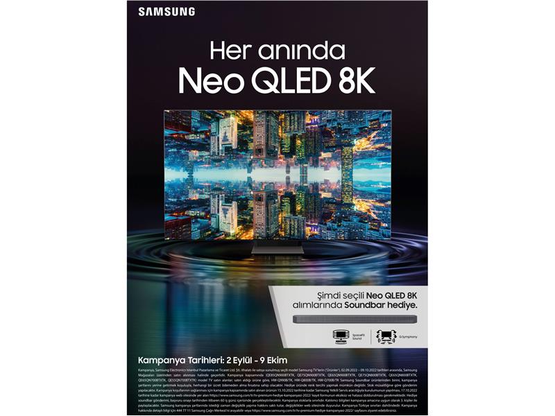 Samsung’dan yeni NEO QLED 8K TV alacaklar için kaçırılmayacak kampanya!