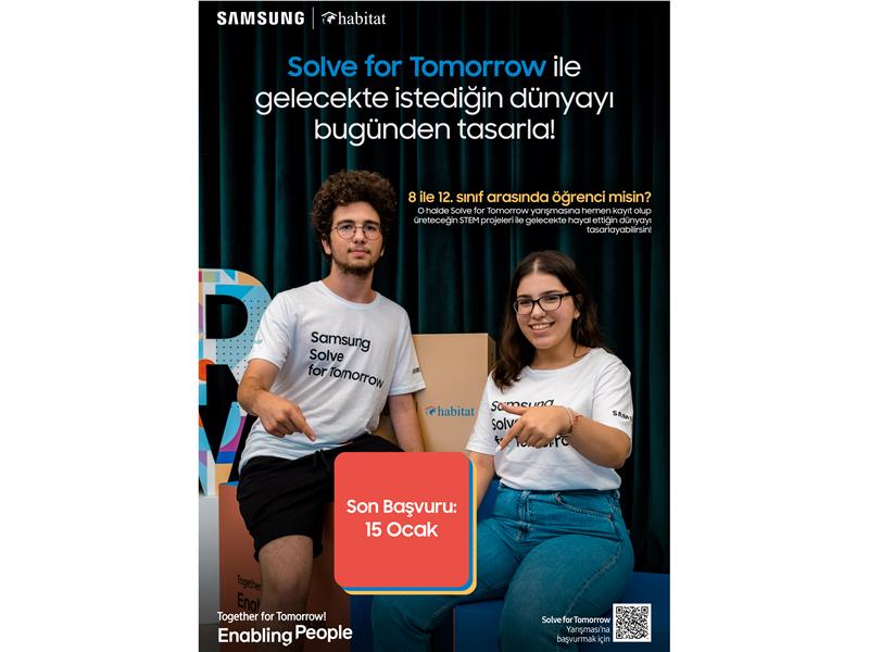 Samsung’un “Solve for Tomorrow” bilim yarışmasında yeni dönem için başvurular açıldı!