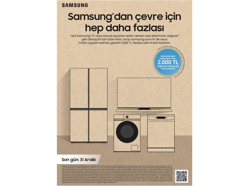 Samsung, E-atık toplama kampanyasıyla çevre için yenilikçi bir adım atıyor