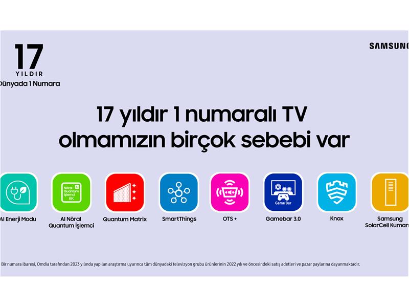 Samsung'un TV yolculuğu: Teknoloji, tasarım ve inovasyonun uyumuyla gelen 17 yıllık pazar liderliği