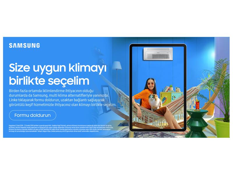 Samsung Görüntülü Keşif Hizmeti: Evinizin ihtiyaçlarına en uygun klimayı ücretsiz görüntülü keşif hizmetiyle belirleyin