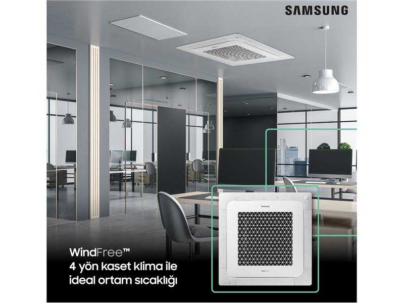 Samsung WindFree 4 Yön Kaset Klima akıllı optimizasyonla %77’ye varan enerji tasarrufu sağlıyor