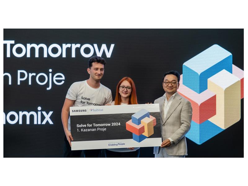 Samsung’un Habitat Derneğiyle hayata geçirdiği Solve for Tomorrow Programının kazananları ödüllerini aldı