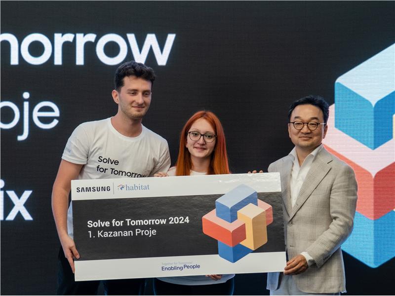Samsung’un Habitat Derneğiyle hayata geçirdiği Solve for Tomorrow Programının kazananları ödüllerini aldı