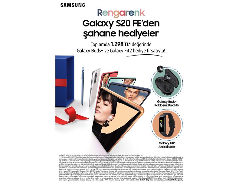 Rengârenk Galaxy S20 FE'den şahane hediyeler!