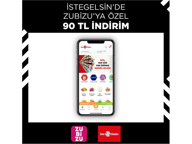 İsteGelsin’de ZUBİZU üyelerine özel  indirim!