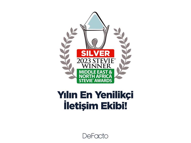 DeFacto’nun İletişim Çalışmalarına Stevie MENA Awards’tan Ödül