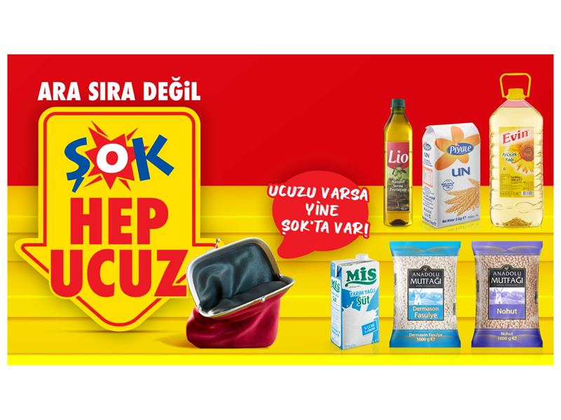 ŞOK Marketler temel ihtiyaç ürünlerinde  “her gün ucuz fiyat” kampanyasını duyurdu