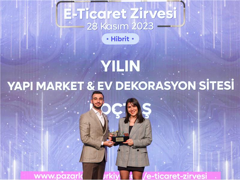 PAZARYERİ OLAN KOCTAS.COM.TR E-TİCARET ÖDÜLLERİNDE “YILIN YAPI MARKET VE EV DEKORASYON SİTESİ” SEÇİLDİ