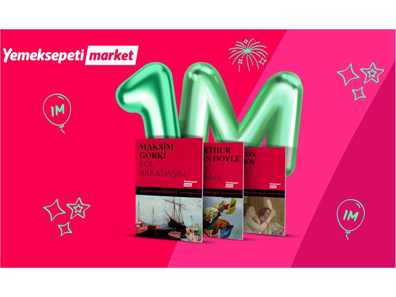 Yemeksepeti Market’in Hediye Ettiği Kitap Sayısı 1 Milyonu Geçti