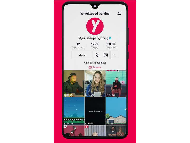 Yemeksepeti’nden Oyun Severlere Özel TikTok Hesabı: @YemeksepetiGaming