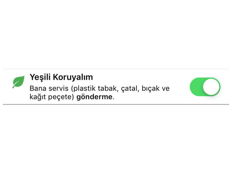 Yemeksepeti kullanıcılarından doğaya destek