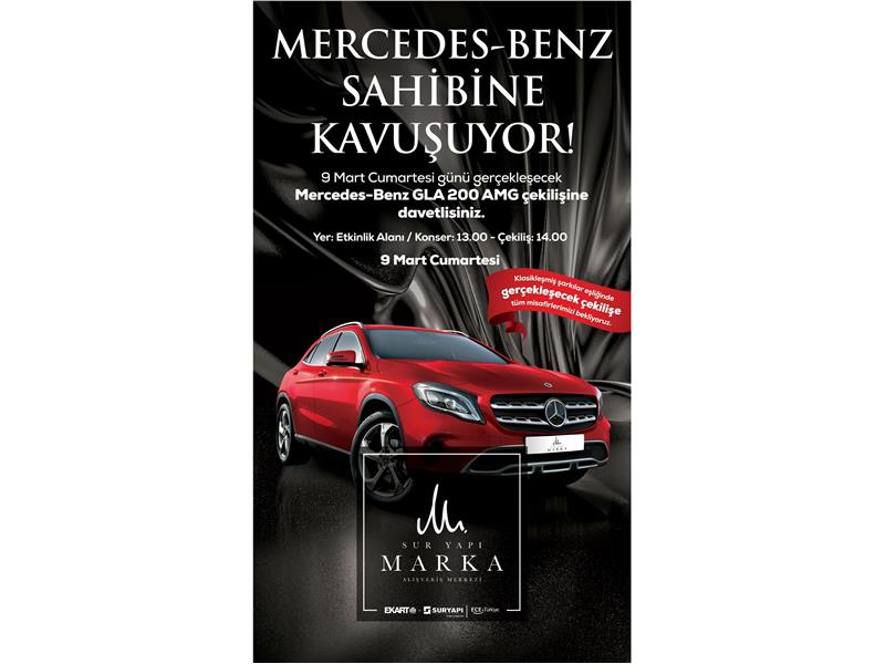 Sur Yapı Marka AVM’den alışveriş yaptı,  Mercedes – Benz kazandı