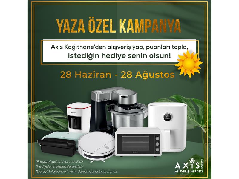 Axis Kağıthane AVM’de alışveriş yapan kazanıyor