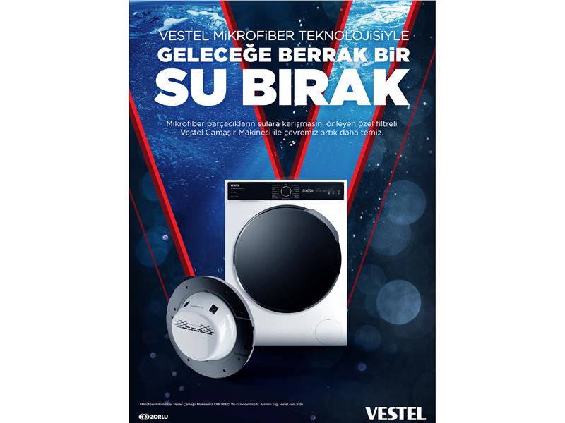 Vestel’den Mikrofiber Filtreli Çamaşır Makinesi