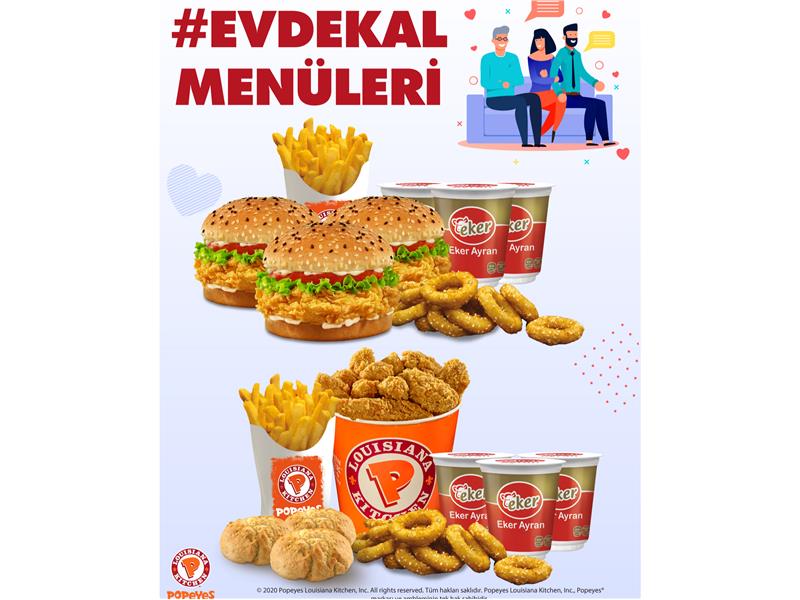 Popeyes’tan evdekal’an Tavuk Severleri Mutlu Edecek 3 Kişilik Kampanya!