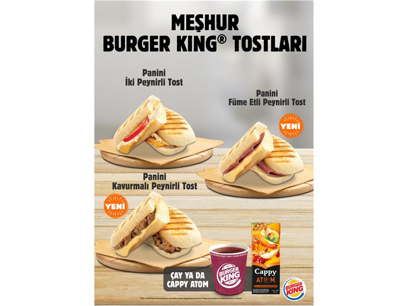 BURGER KING® PANİNİ TOST AİLESİ GENİŞLİYOR