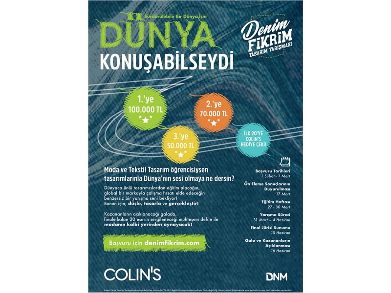 COLIN’S GELECEĞİN MODACILARINI  DÜNYANIN SESİ OLMAYA DAVET EDİYOR!