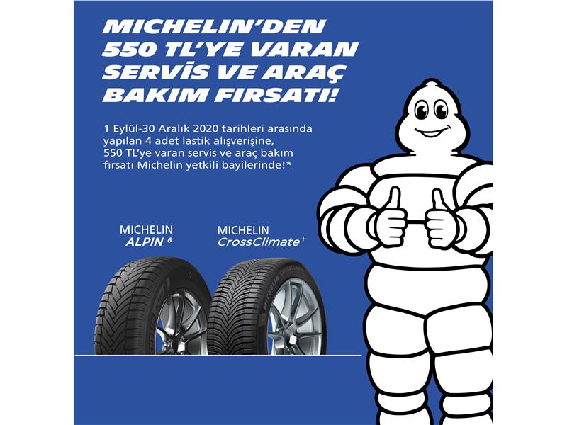 Michelin, 550 TL’ye Varan  Servis Kampanyası Sunuyor!