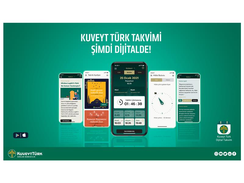 Kuveyt Türk’ün geleneksel duvar takvimi artık dijitalde