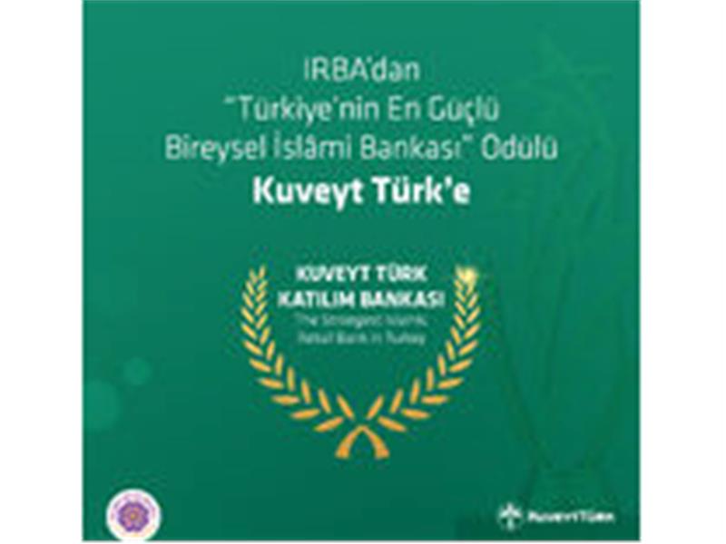 Kuveyt Türk’e ‘Türkiye’nin En Güçlü Bireysel İslami Bankası’ ödülü!