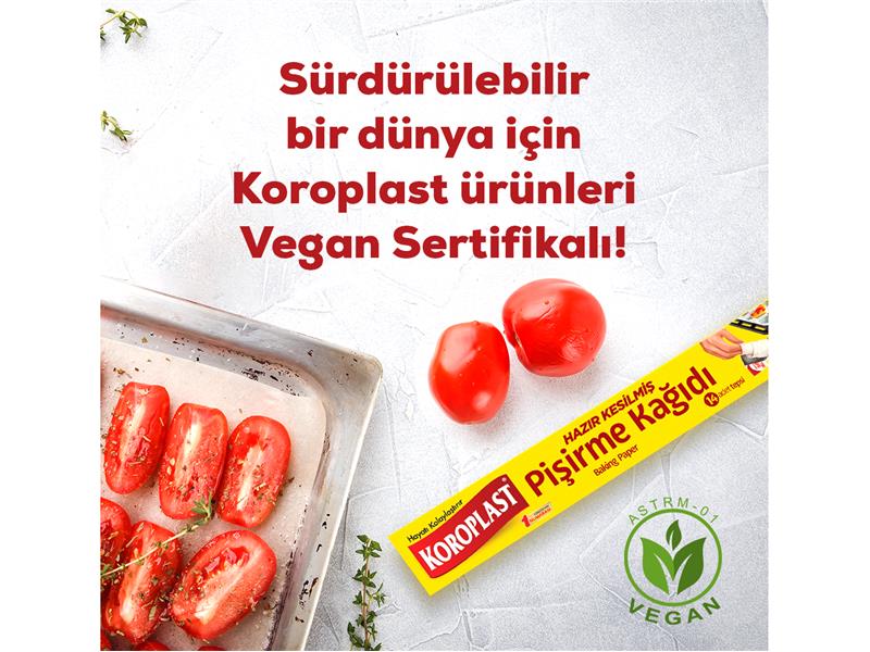 Koroplast’tan Vegan Sertifikalı Pişirme Kağıdı ve Fırın Torbası ile vegan ve pratik tarifler