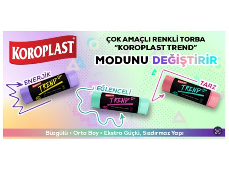 Enerjik, tarz ve eğlenceli: yeni “Koroplast Trend” Çok Amaçlı Torba ile modunuzu değiştirin!