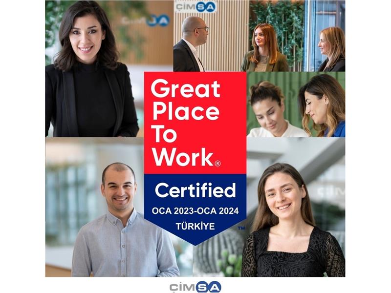 Çimsa’ya Great Place to Work Sertifikası