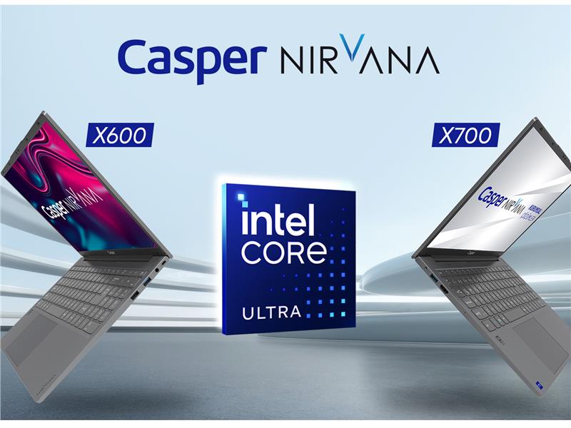 INTEL SERIES 1 İŞLEMCİLER TÜRKİYE’DE İLK KEZ CASPER NIRVANA X600 VE X700’DE!