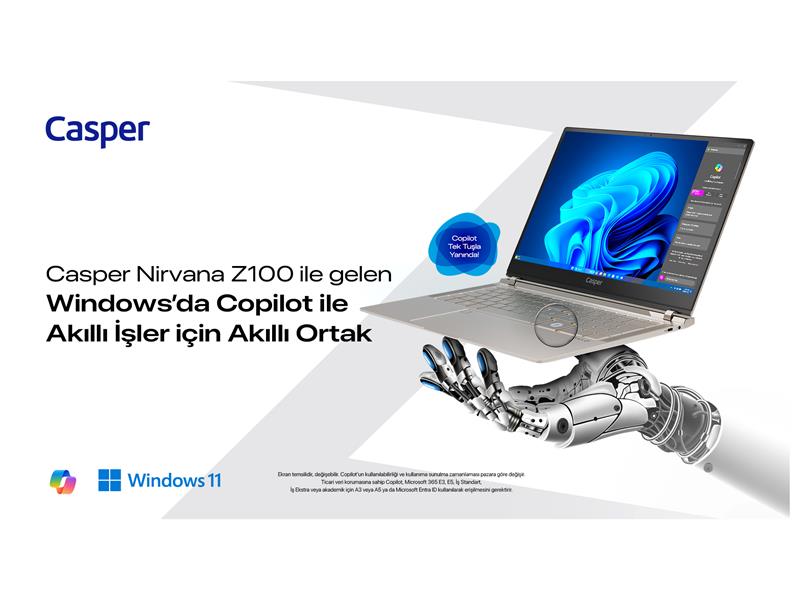CASPER NIRVANA SUNAR: WINDOWS’DA COPILOT İLE İŞ’TE YAPAY ZEKA