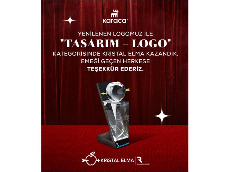 Karaca Yenilenen Logosu ile Kristal Elma Ödülünü Kazandı 