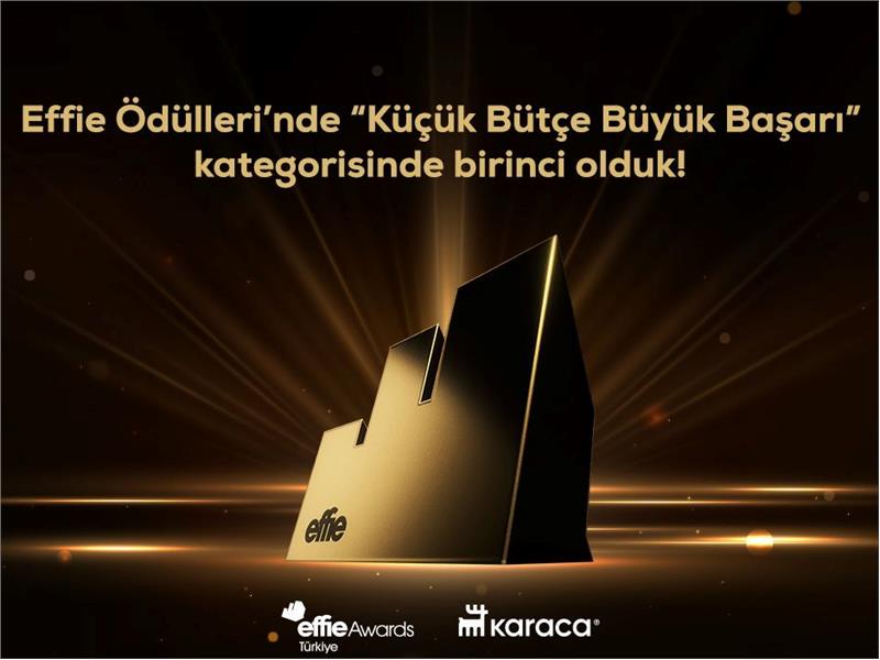 Karaca’ya, İki Kategoride  Effie Ödülü!