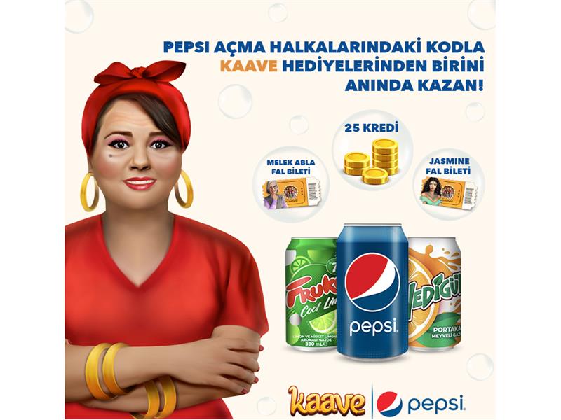 Fal uygulaması Kaave ve Pepsi’den kazandıran iş birliği
