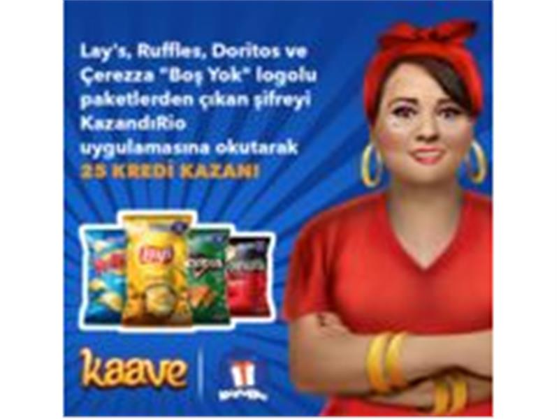 Süper eğlence uygulaması Kaave ve Frito Lay’den kazandıran iş birliği