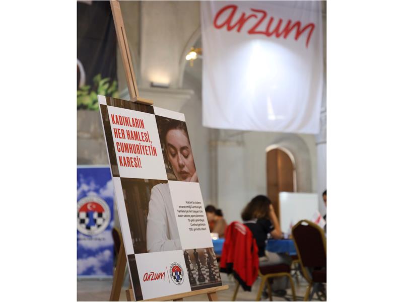Arzum, Cumhuriyetin 100. yılını Arzum Türkiye Kadınlar Satranç Şampiyonası ile kutladı