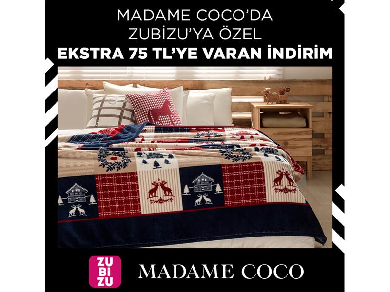 ZUBİZU üyelerine özel 75 TL’ye varan indirim fırsatı Madame Coco’da!