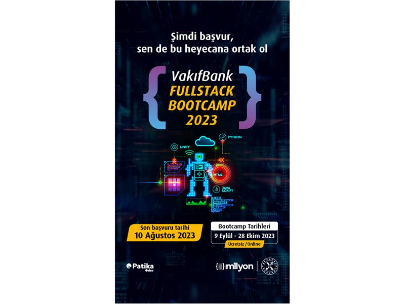 VakıfBank Fullstack Bootcamp 2023’e başvurular devam ediyor