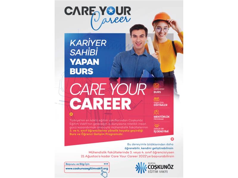 Coşkunöz Eğitim Vakfı'nda ‘Care Your Career’ bursunda yeni dönem