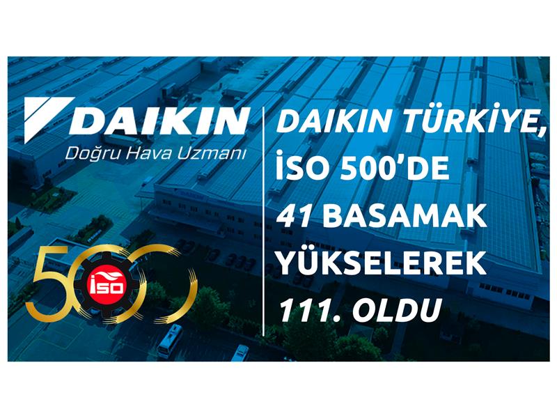 Daikin Türkiye, İSO 500’de 41 basamak birden yükseldi