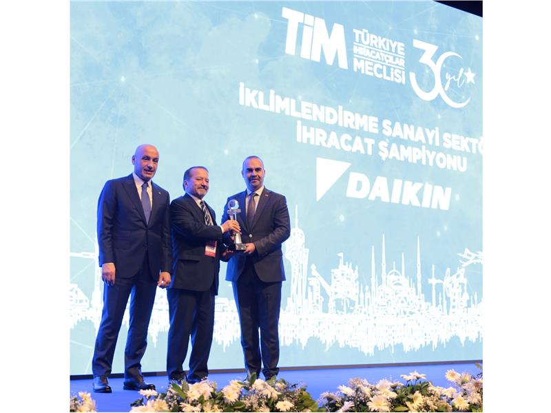 DAIKIN, TÜRKİYE’NİN İLK 1000 İHRACATÇISI SIRALAMASINDA SEKTÖR ŞAMPİYONU