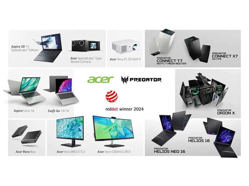Acer Vero ve Predator Oyun Cihazları, 2024 Red Dot Tasarım Ödülü’nün Sahibi Oldu