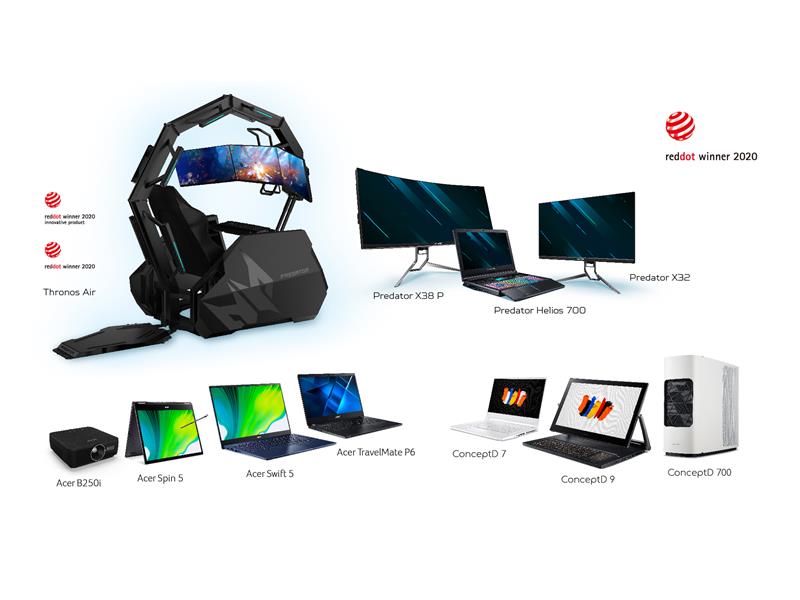 Acer, 11 Adet Red Dot Ürün Tasarımı Ödülü; Predator Oyuncu Koltuğu ise Ürün İnovasyonu Ödülü Kazandı